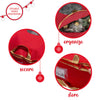 Simplify 24 Inch Wreath Bags | 2 Pack | Christmas Storage | Holiday Decorations | Round Zippered Bag | Protects Wreathes | Durable Material | Collapsible | Red