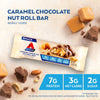 Atkins Caramel Chocolate Nut Roll Snack Bar, Protein Snack, High in Fiber, 2g Sugar, 16 Count