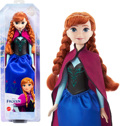 Mattel Disney Frozen Anna Fashion Doll & Accessory, Signature Look, Toy Inspired by the Movie Mattel Disney Frozen