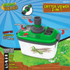 2-in-1 Habitat with Microscope for Insects and Other Critters, Includes Lid with Vents and Removable Portable Microscope
