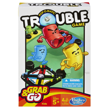 Hasbro Gaming Pop-O-Matic Trouble Grab & Go Game (Travel Size)