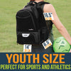 Athletico Youth Soccer Bag - Soccer Backpack & Bags for Basketball, Volleyball & Football | Includes Separate Cleat and Ball Compartment (Black)