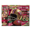 YouTheFan NFL San Francisco 49ers Retro Series Puzzle - 500 Pieces, Team Colors, Large