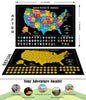 Scratch Off Map of United States + All 63 US National Parks Scratch Off Poster, 85 USA Landmarks, Travel Map Kit, 50 State Photo Wall Adventure Maps, Journal Gifts for Travelers by Bright Standards