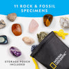NATIONAL GEOGRAPHIC Kids Advent Calendar - 24 Science Experiments, Rocks, Fossils and Gemstone Dig Kit With Storage Bag