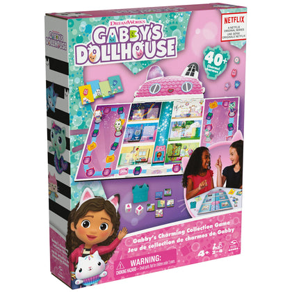 Gabbys Dollhouse, Charming Collection Game Board Game for Kids Based on the Netflix Original Series Gabbys Dollhouse Toys, for Kids Ages 4 and up
