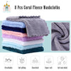 Cute Castle 2 Pack Hooded Baby Towel Rayon Made from Bamboo and 8 Washcloths - Soft Bath Towel for Bathtub for Newborn, Infant - Ultra Absorbent, Natural Baby Stuff (Lovely Elephant, Happy Bird)