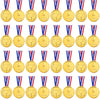 Caydo 32 Pieces Gold Medals for Kids, Plastic Winner Award Medals for Party Favor and Sports Game