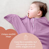 SleepingBaby Zipadee-Zip Transition Swaddle - Cozy Baby Sleep Sack with Zipper, Polyester, Spandex - Roomy Baby Wearable Blanket for Easy Diaper Changes - Classic Lavender, Small (4-8 Month)