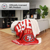 FOCO San Francisco 49ers NFL Team Property Of Sherpa Fleece Blanket