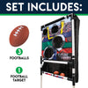 Franklin Sports Kids Football Target Toss with Mini Footballs - Indoor Football Passing Game for Kids - Football Passing Targets