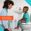 Summer Infant 3-in-1 Train with Me Potty Seat Topper and Stepstool for Toddler Training and Beyond Easy to Empty and Clean Space Saving, Multicolor, 12.7x7.7x14.8