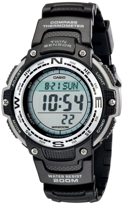 Casio Men's SGW100-1V Twin Sensor Digital Black Watch, Grey