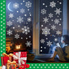 1000+ Double-Sided Christmas Window Clings, 25+ Designs Snowflake Static Stickers Window Decoration Xmas Ornaments Reusable Frozen Party Supplies New Year Decals for Winter Holiday