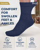 Pembrook Bamboo Diabetic Socks for Men & Women - 6 Pairs Ankle Length Womens Diabetic Socks | Bamboo Socks Womens | Diabetes Socks