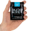DUDE Wipes - On-The-Go Flushable Wipes - 2 Pack, 60 Wipes - Unscented Extra-Large Individually Wrapped Adult Wet Wipes - Vitamin E & Aloe - Septic and Sewer Safe