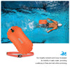 JOTO 2 Pack Swim Buoy Float, Swimming Bubble Safety Float with Adjustable Waist Belt for Open Water Swimming, Safe Swim Training, Triathletes, Kayaking, Snorkeling -Neonyellow & Orange