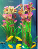 ALEGI Fish Tank Decorations Plastic Plants Large,Aquarium Artificial Plants Decoration Ornament Safe for All Fish-16 inch 2Pcs (Red 2 Pcs)