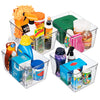 ClearSpace Plastic Storage Bins With lids - Perfect Kitchen Organization or Pantry Storage - Fridge Organizer, Cabinet Organizers - 4 Pack