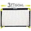 Franklin Sports Kids Mini Soccer Goal Set - Backyard/Indoor Mini Net + Ball Set with Pump - Portable Folding Youth Goal Set - 36
