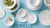 Corelle Vitrelle 6-Piece Salad Plate Set, Triple Layer Glass and Chip Resistant, Lightweight Square 10-1/4-Inch Plates Set, Splendor