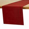 D'Moksha Divine Red Table Runner 72 inches Long, Linen Table Runner, Christmas Table Runner, Kitchen Table Runner for Fall, Thanksgiving - Machine Washable, Earth Friendly - Hemstitch, 14x72 inches