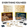NATIONAL GEOGRAPHIC Solar Model Kit - Build 2 Solar Powered Wooden 3D Puzzle Models of Real NASA Space Explorers, Craft Kits are a Great Gift for Girls and Boys, an AMAZON EXCLUSIVE Science Kit