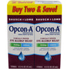 Opcon-A Allergy Eye Drops by Bausch + Lomb, for Itch and Redness Relief, Red and Itchy Eyes Antihistamine Eye Drop, Clinically Proven Treatment, 0.5 Fl Oz (Pack of 2)