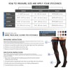 Truform Sheer Compression Stockings, 15-20 mmHg, Women's Thigh High Length, 20 Denier, Beige, Medium
