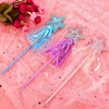 ASTER Glitter Star Wands 3Pcs 11 Inches Princess Angel Fairy Star Magic Wands Girls Fairy Magic Dress-up Star Wand Angel Fairy Costume Props Wands Sticks for Birthday Halloween Christmas Party