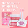Lick Your Lips 6-in-1 Lip Care Kit With Lip Sleeping Mask, Silicone Brush, Sugar Scrub, Sheet Mask to Reveal Luscious, Soft Lips - Korean Lip Therapy Set for Fuller, Plumper, Perfect Pout