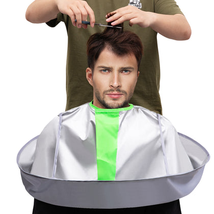 woniutch Hair Cutting Capes Umbrella for Adult/Kids, Barber Cape Haircut Cape for Home and Salon Use, Keep Hair Off Clothes and Floor