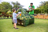Dazmers Inflatable Army Tank - Inflatable Military Battle Tank for Party War for Kids, Birthday, Toy Parties, Laser Tag, Paintball, Gel Blaster Gun, Water and Airsoft