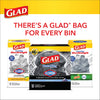 Glad Large Drawstring Trash Bags, ForceFlex 30 Gallon Black Trash Bags, 50 Count