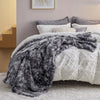 Bedsure Fuzzy Blanket Twin Size - Grey, Soft and Comfy Sherpa, Plush and Furry Faux Fur, Reversible Twin Blankets for Couch, Sofa and Bed, 60x80 Inches