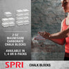SPRI Chalk Block, 2oz. (4 Pack) for Gymnastics, Rock Climbing, Bouldering, Weight-Lifting,