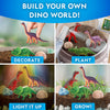 NATIONAL GEOGRAPHIC Dinosaur Terrarium Kit for Kids - Multicolor Light Up Terrarium Kit for Kids, Build a Dinosaur Habitat with Real Plants & Fossils, Science Kit, Dinosaur Toys for Kids, Kids Science