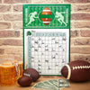 Zonon Square Game Sheet Posters Football Game Squares 100 Grids Score Record Posters Square Football Party Posters Sports Games Decorations for Football Match Party, 11 x 17 Inches (5 Pieces)