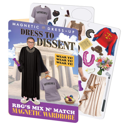 The Unemployed Philosophers Guild RBG Dress to Dissent - Ruth Bader Ginsburg Magnetic Dress Up Play Set