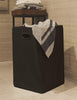 SimpleHouseware Foldable Closet Laundry Hamper Basket, Black