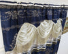 GOHD Harmony Horizon. Jacquard Window Curtain Panel Drape with Attached Fancy Valance. 2pcs Set. Each pc 54