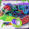 NERF Teenage Mutant Ninja Turtles Blaster, 10 Elite Darts, Perfect for Easter Toys, Basket Stuffers, and Gifts for Kids, Ages 8+