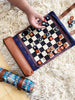 Chronicle Books Pendleton Chess & Checkers Set: Travel-Ready Roll-Up Game (Camping Games, Gift for Outdoor Enthusiasts), 1 EA