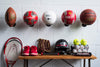 Wallniture Palla Ball Organizers and Storage for Soccer Ball & Basketballs Metal Rack Set of 5 Black