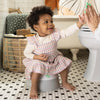 Ingenuity : ity by Ingenuity Ready Set Go Potty, Removable Bowl, Non-Skid Bottom, Wide Stable Base, Age 18 Months & Up, White & Grey