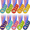 Gejoy Award Medals Assortment Medals for Awards for Kids Award Medals Assortment Olympic Style Plastic Winner Award Medals for Kids Sports Talent Show Gymnastic Birthday Party Favors (60 Pieces)