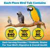 Vital Planet - Flora Bird Probiotic Powder Supplement with 10 Billion Cultures and 7 Diverse Strains, High Potency Probiotics for All Birds for Avian Digestive and Immune Support 80 Scoops 1.06 oz