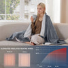 Bedsure Heated Blanket Electric Blanket - Soft Flannel Electric Throw, Heating Blanket with 4 Time Settings, 6 Heat Settings, and 3 hrs Timer Auto Shut Off (50x60 inches, Grey)