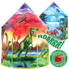 W&O Dinosaur Discovery Kids Tent with Roar Button, Dinosaur Tent, Christmas Gifts, Pop Up Tent for Kids, Dinosaur Toys for Kids Girls & Boys, Kids Tent Indoor & Outdoor