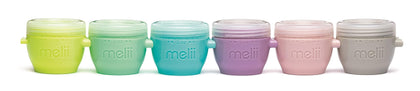 melii Snap & Go Baby Food Storage Containers with lids, Snack Containers, Freezer Safe - Set of 6, 2oz